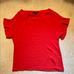Banana Republic Bold Red Short Sleeve blouse sz xs